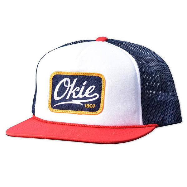 Order Trucker Baker Cap, white/red